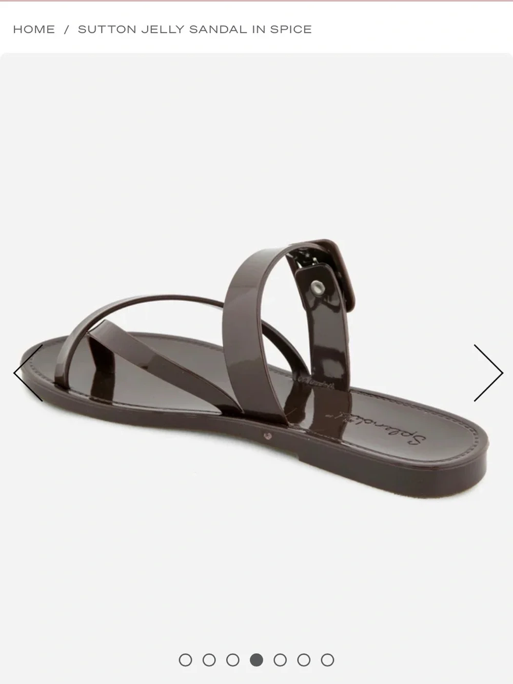 Splendid Sutton Jelly Slide Sandal in Spice Brown